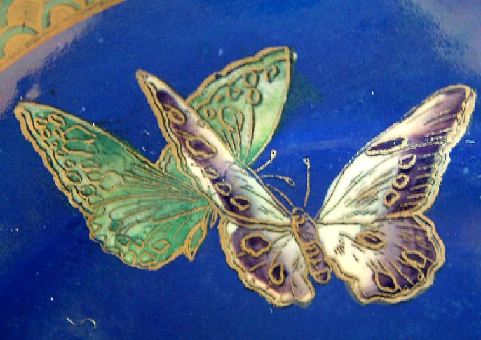 c1929 Kingfisher Maling plate (pattern number 5369)